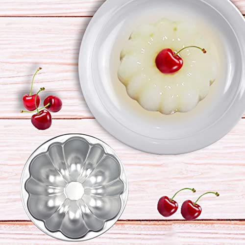 Aluminum Molds for Jello Small Tartlets Nonstick for Steaming and Baking (6 Count)