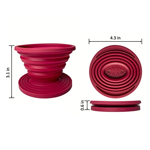 Collapsible Pour Over Coffee Dripper for Camping & Travel
