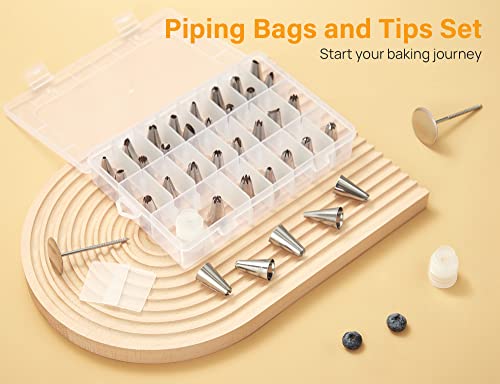 42 Piping Bags and Tips Set Frosting Piping Kit for Beginners & Pros