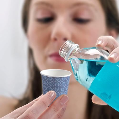 600 Pack 3 oz Paper Cups Disposable Bathroom Mouthwash Cups Navy (600 Count)