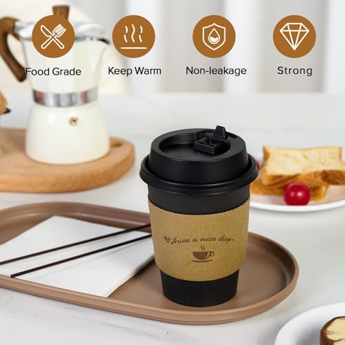 500 Pack 12 oz Disposable Coffee Cups (500 Count)
