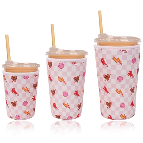 Reusable Insulated Neoprene Iced Coffee Cup Sleeve