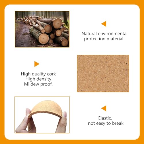 100 pcs Cork Coasters for Drinks (100 Count)