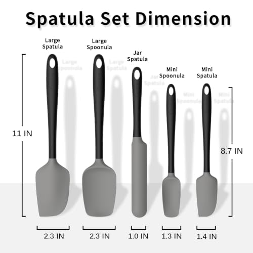 Silicone Spatula Set of 5 (5 Count)