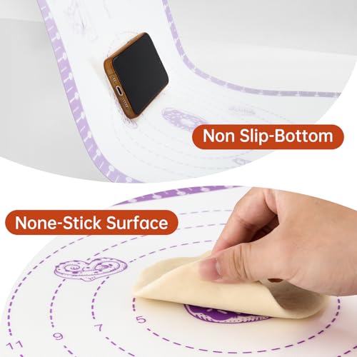 Silicone Pastry Mat with 10 Useful Recipes