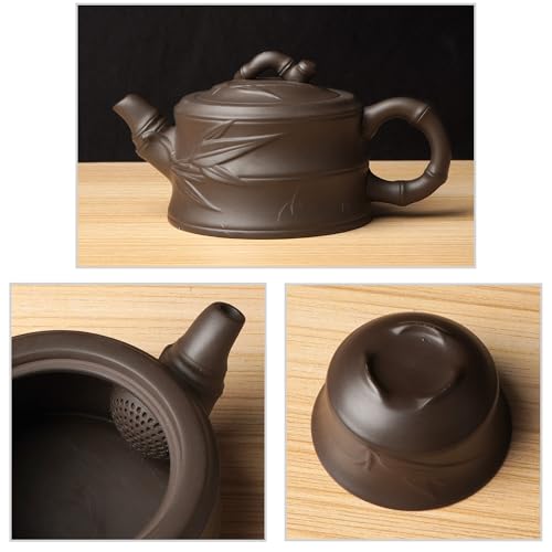 Chinese Kungfu Teapot Handmade Tea Set Purple Clay Teapot Ceramic Teapot Teacups