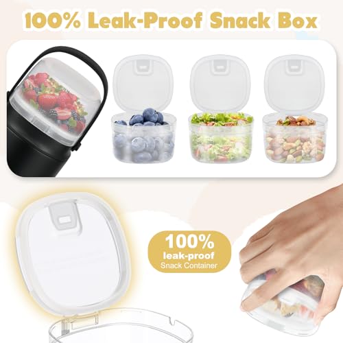 14 oz Soup Thermo for Hot Food with 7 oz Snack Container