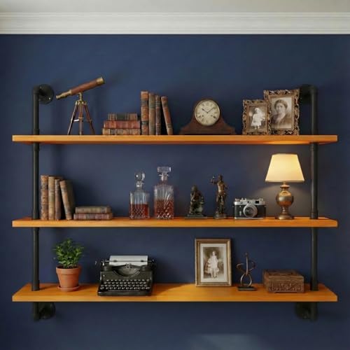 Industrial Pipe Wall Shelves
