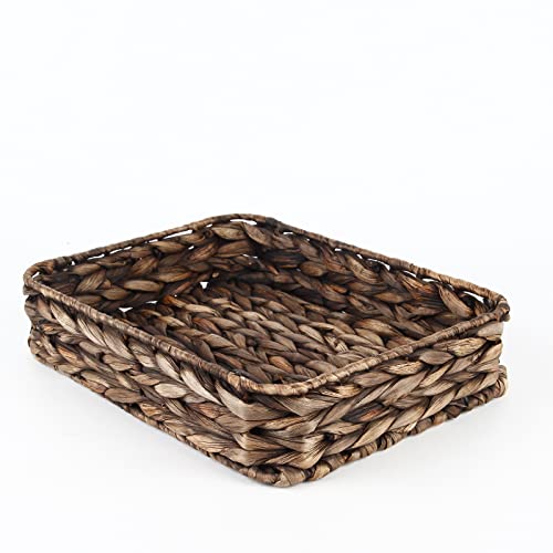 Water Hyacinth Woven Serving Tray Rectangular Hand