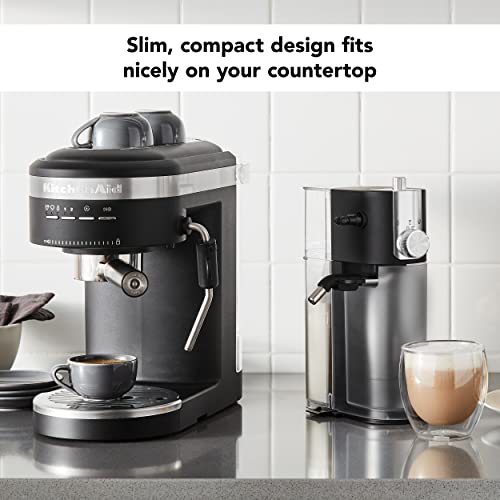 Semi Automatic Espresso Machine and Automatic Milk Frother Attachment