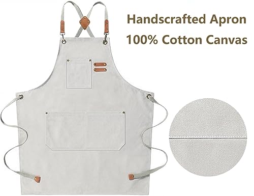 Chef Aprons for Men Women with Oversized Pockets