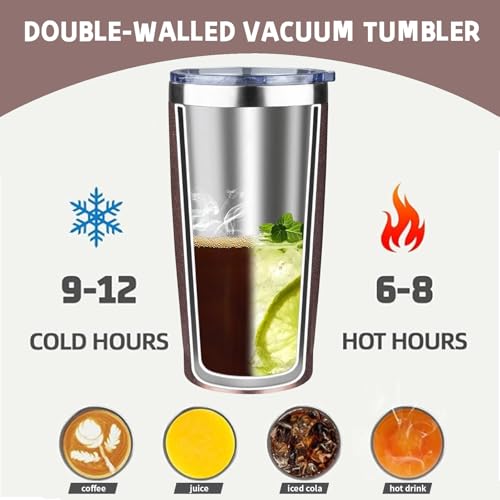 20 oz Tumbler with Lids and Straws