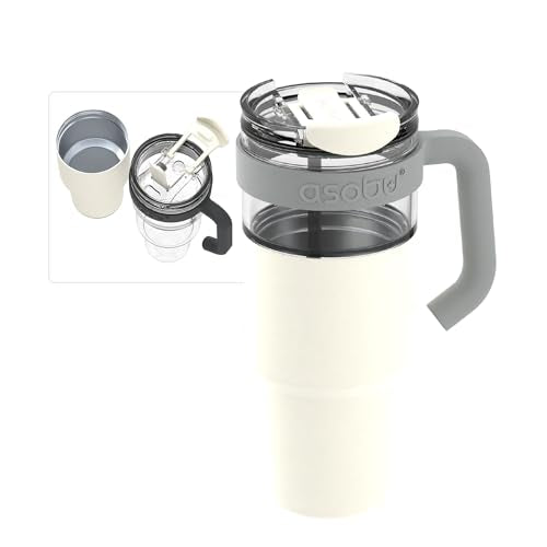 Extra Large Travel Explorer Tumbler for Hot and Cold with Stainless Steel Removable Coffee Mug Sleeve