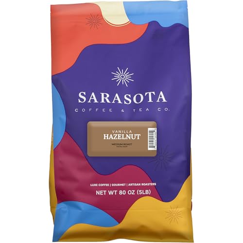 Sarasota Coffee Whole Bean Vanilla Hazelnut (80 Ounce)