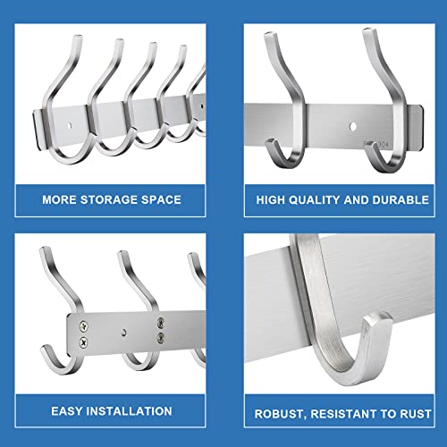 2 Pack Coat Rack Wall Mount (2 Count)