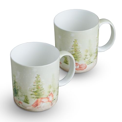 Coffee Mug with Handles Tea Cups (2 Count)