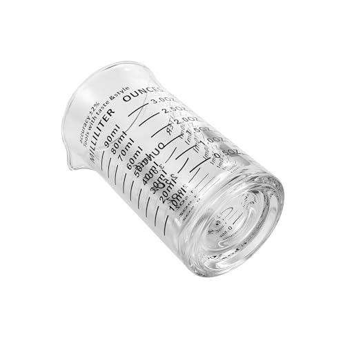 Ackers 3oz 90ml Glass Measuring Cup