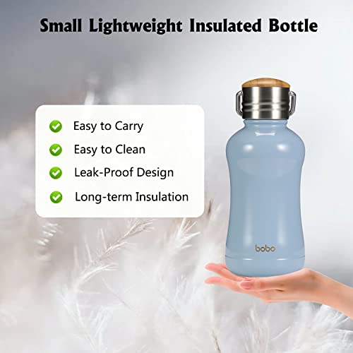 Mini Insulated Water Bottle With Bamboo Lid