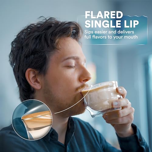 Double Wall Latte Art Cups 8.5oz (2 Count)