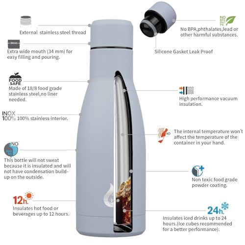 12 oz Small Water Bottle