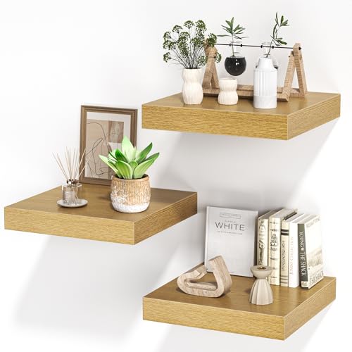 Square Floating Shelves for Wall (3 Count)