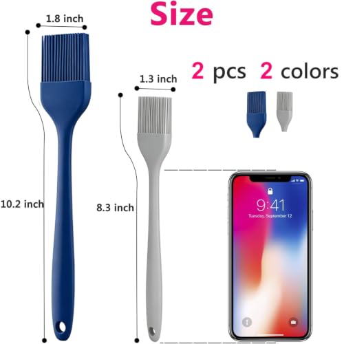 Silicone Basting Pastry Brush Set 2 Pack