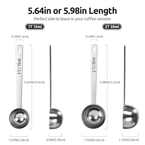 Coffee Scoop 1&2 Tablespoon (2 Count)