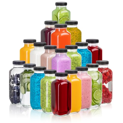 Juice Bottles with Lids (20 Count)