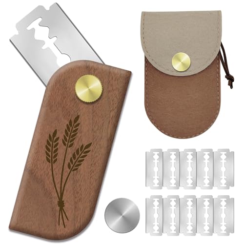 Magnetic Bread Lame Sourdough Scoring Tool Easy Scoring Knife for Bread Baking Scorer Cutter for Homemade Slashing with 10 Razor Blades