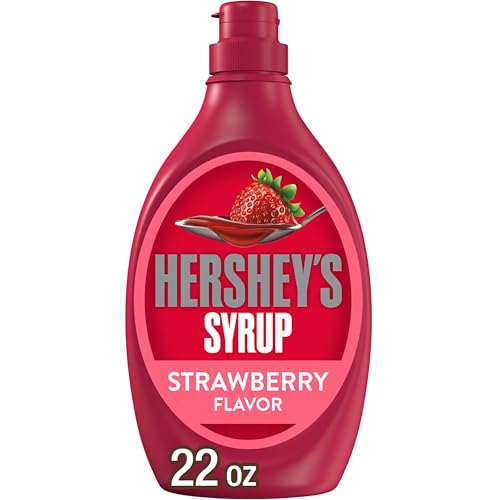 Strawberry Flavored Syrup Bottle (22 Fl Oz)