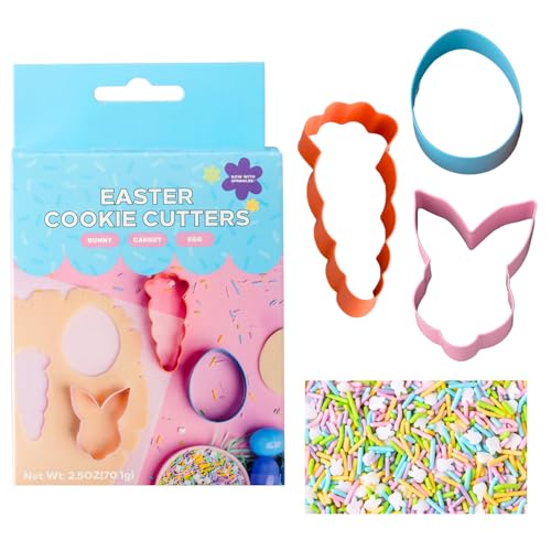 Cookie Cutters with Sprinkle Mix & Candy Eyeballs