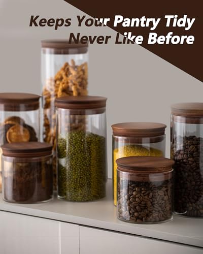 17 oz Coffee Canister with Scoop and Wooden Lids