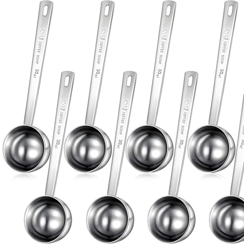8 Pcs 2 Tablespoon Scoops with Long Handle (8 Count)