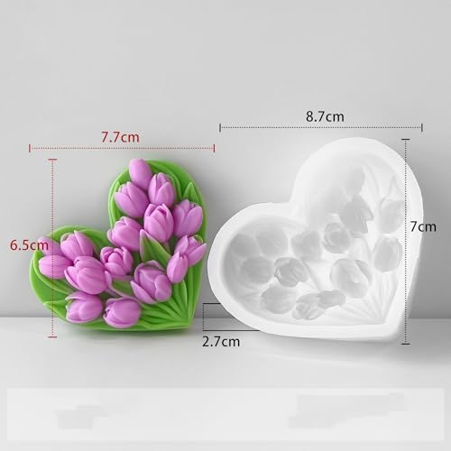 Tulip Flower Molds Flower Candle Resin Mold
