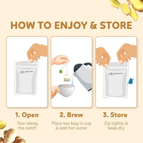 50 Ginger Tea Bags (50 Count)