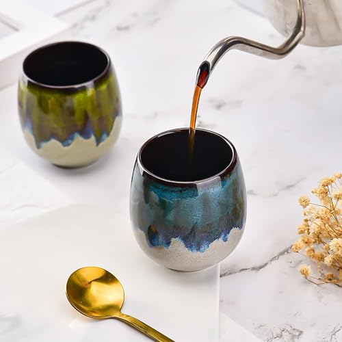 3 oz Ceramic Mini Espresso Cups Set of 4