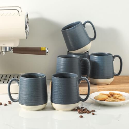 Porcelain Coffee Mugs Set of 6 (6 Count)