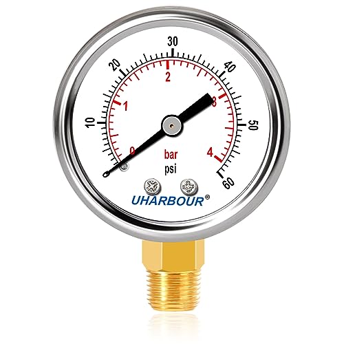Lead Free Water Pressure Gauge 60 Psi
