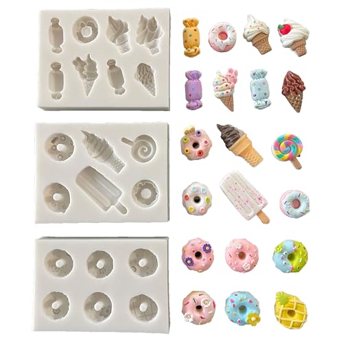 Lovely Small Items Silicone Fondant Molds Set For Cake Topper