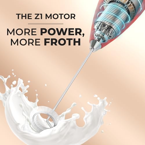 Powerful Milk Frother Wand With Duracell Batteries