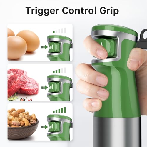 Immersion Blender Handheld 5 in 1 Hand Blender Set 1100W Heavy Duty