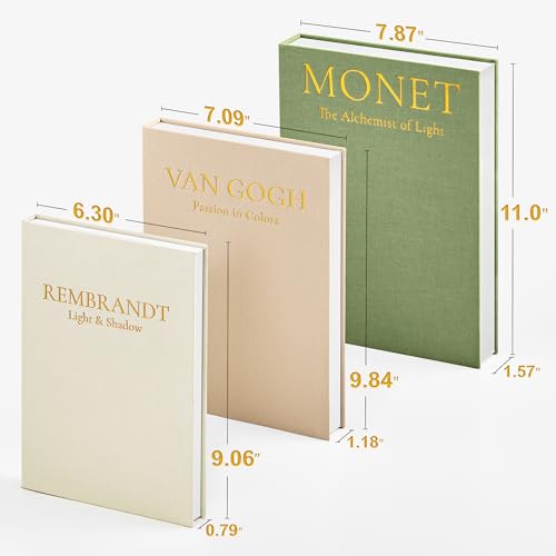 Aesthetic Decorative Books (3 Count)