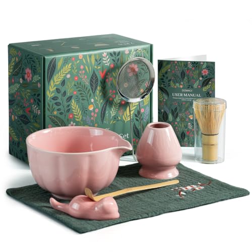 Pink Matcha Whisk Set