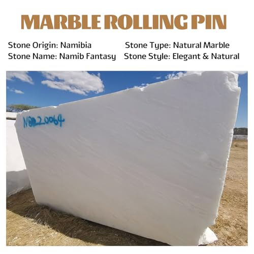 African Natural Marble French Rolling Pin