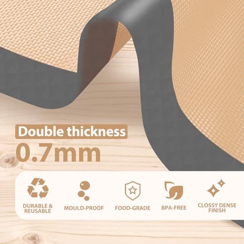 2 Half & 1 Quarter Silicone Baking Mat (3 Count)