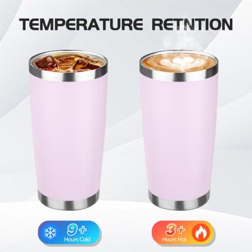 6 Pack 20oz Stainless Steel Travel Coffee Tumbler