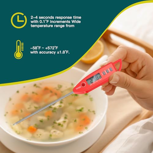10 Set Digital Food Thermometer Long Probe Instant (10 Count)