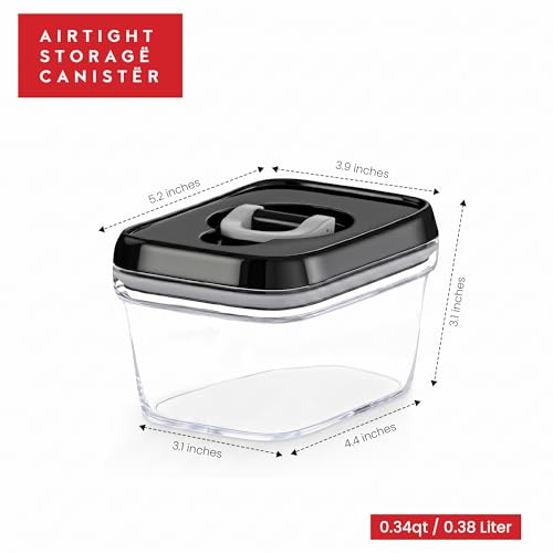 Set of 6 Mini Airtight Food Storage Containers with Lids (6 Count)
