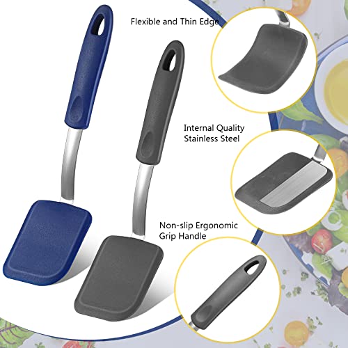 2 Pcs Mini Silicone Cookie Brownie Spatula (2 Count)