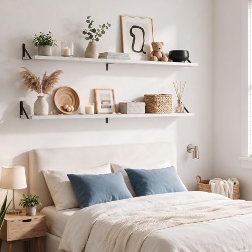 Wall Mounted Floating Shelves Set of 2 (2 Count)